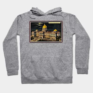 pennsylvania state capitol at night Hoodie